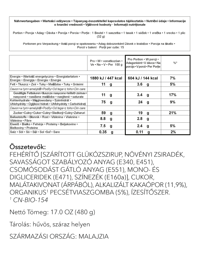 Organo™ Gourmet Ganodermás Forrócsokoládé
